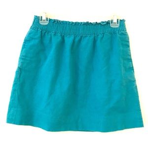 J. Crew Linen Blend Sidewalk Mini Skirt Sz 6